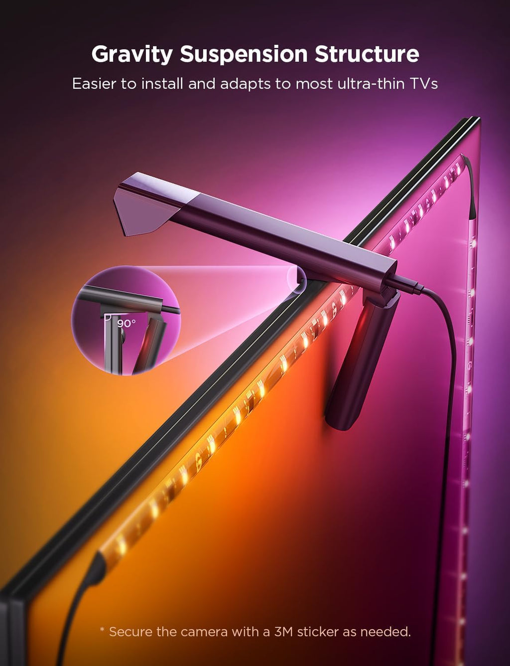 Govee - Envisual TV Backlight 3 Lite - RGBICW - Google/Alexa + Razer Chroma