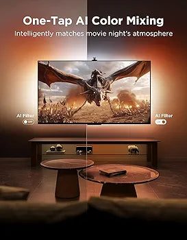 Govee - Envisual TV Backlight 3 Pro- RGBICWW - Google/Alexa + Razer Chroma