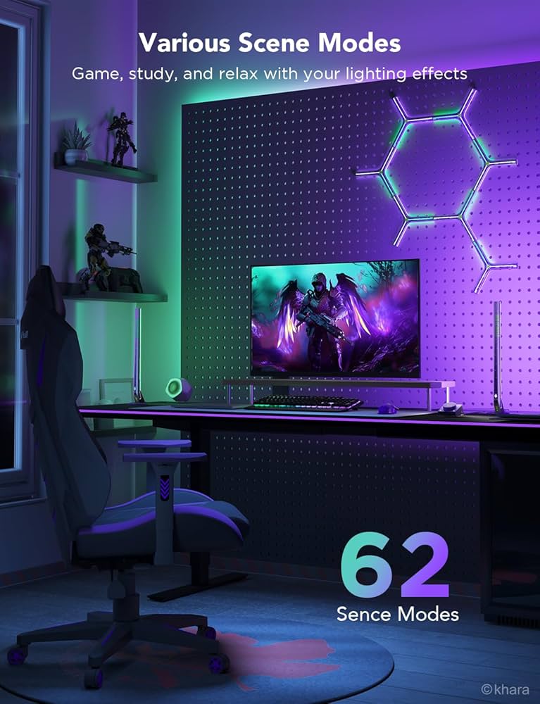 Govee x Evangelion - Smart Gaming Light Bars - RGBICWW - Google/Alexa + Razer Chroma