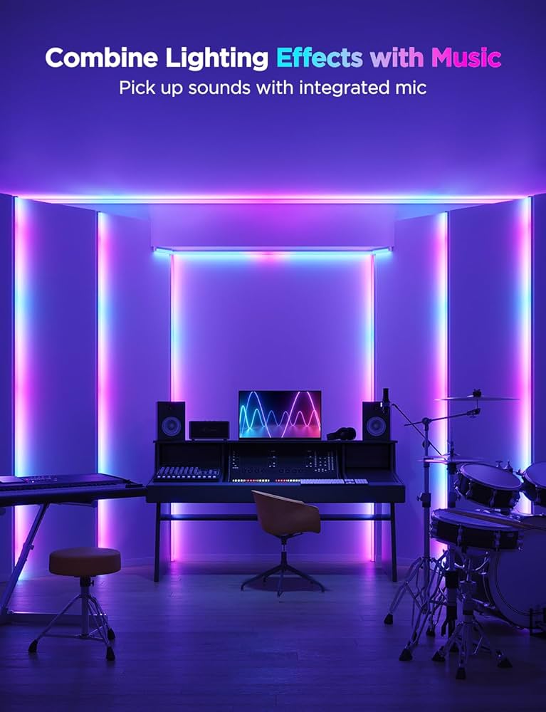 Govee - Smart Glide LED Strips - RGBIC - Google/Alexa + Razer Chroma