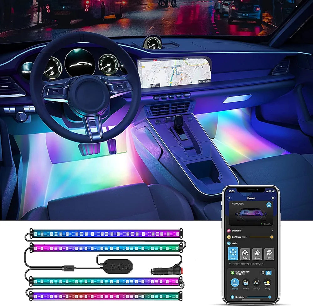 Govee - Smart LED Car Strips - App - RGBIC