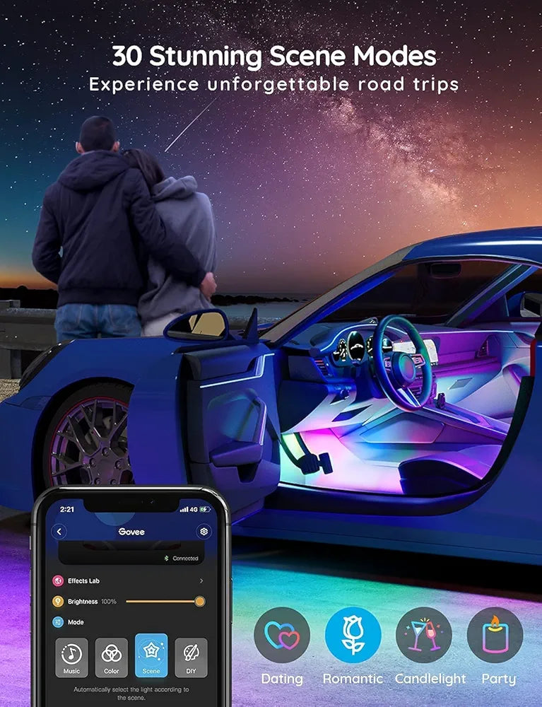 Govee - Smart LED Car Strips - App - RGBIC