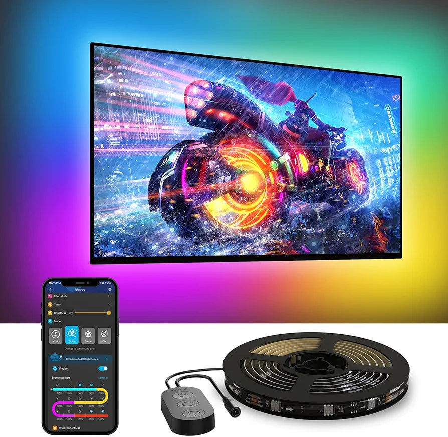 Govee - Smart LED TV Strips - RGBIC - App - 2 Sizes