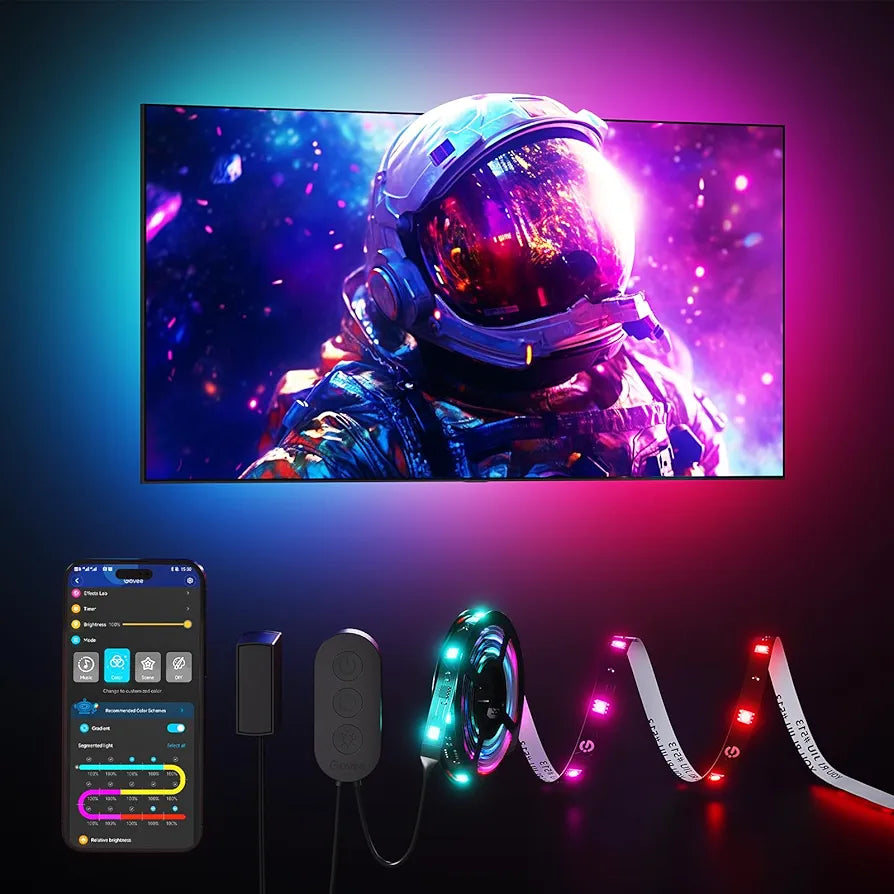 Govee - Smart LED TV Strips - RGBIC - App - 2 Sizes