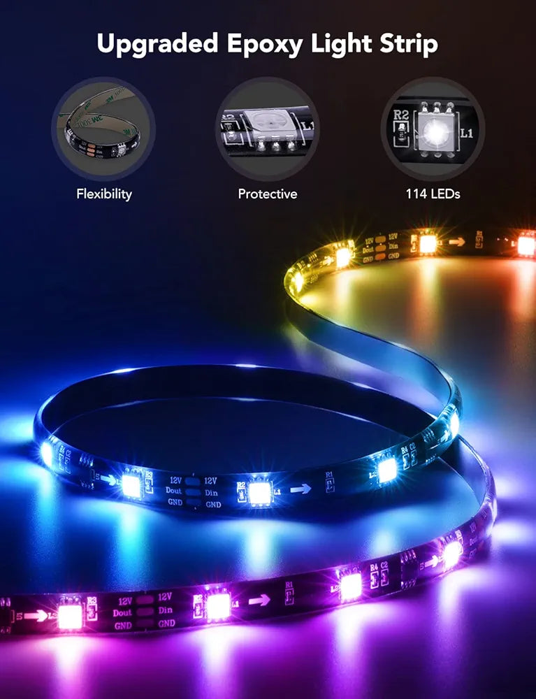 Govee - Smart LED TV Strips - RGBIC - App - 2 Sizes