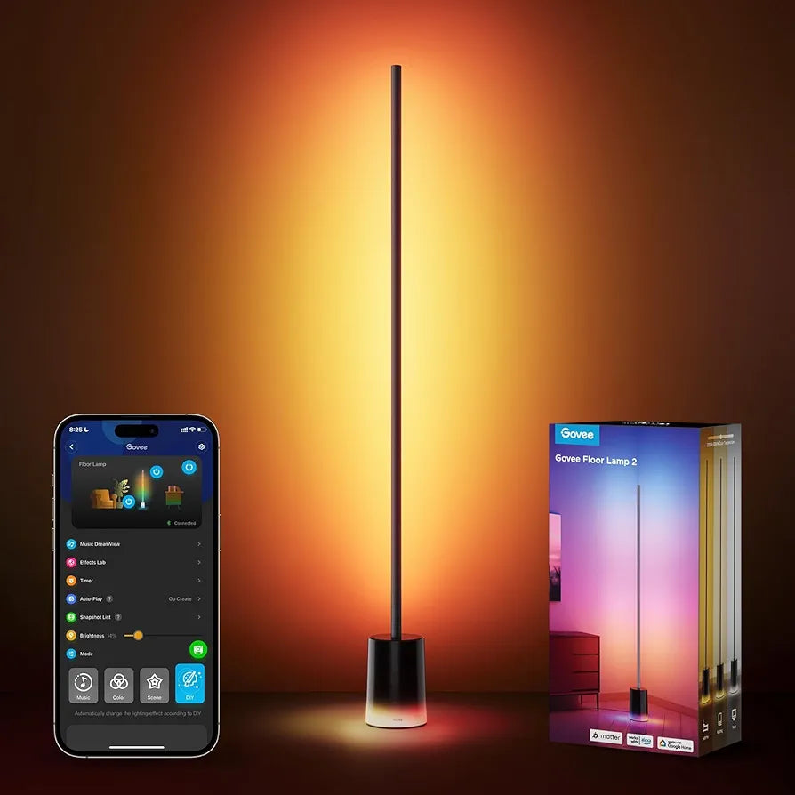 Govee - Smart Corner Floor Lamp 2 - RGBIC - Google/Alexa + Razer Chroma