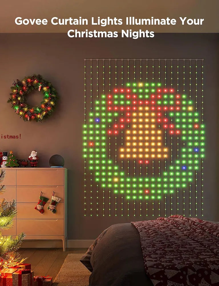 Govee - Smart Curtain Lights 2 - RGBIC - Google/ Alexa + Razer Chroma