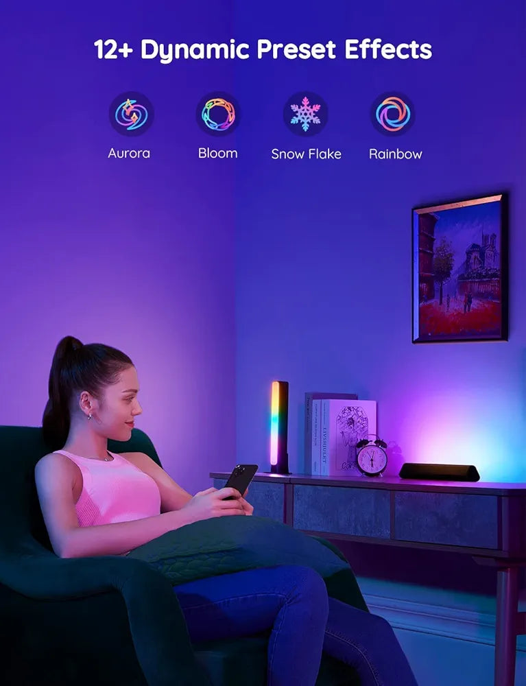 Govee - Smart Light Bars - RGBICWW - Google/Alexa + Razer Chroma