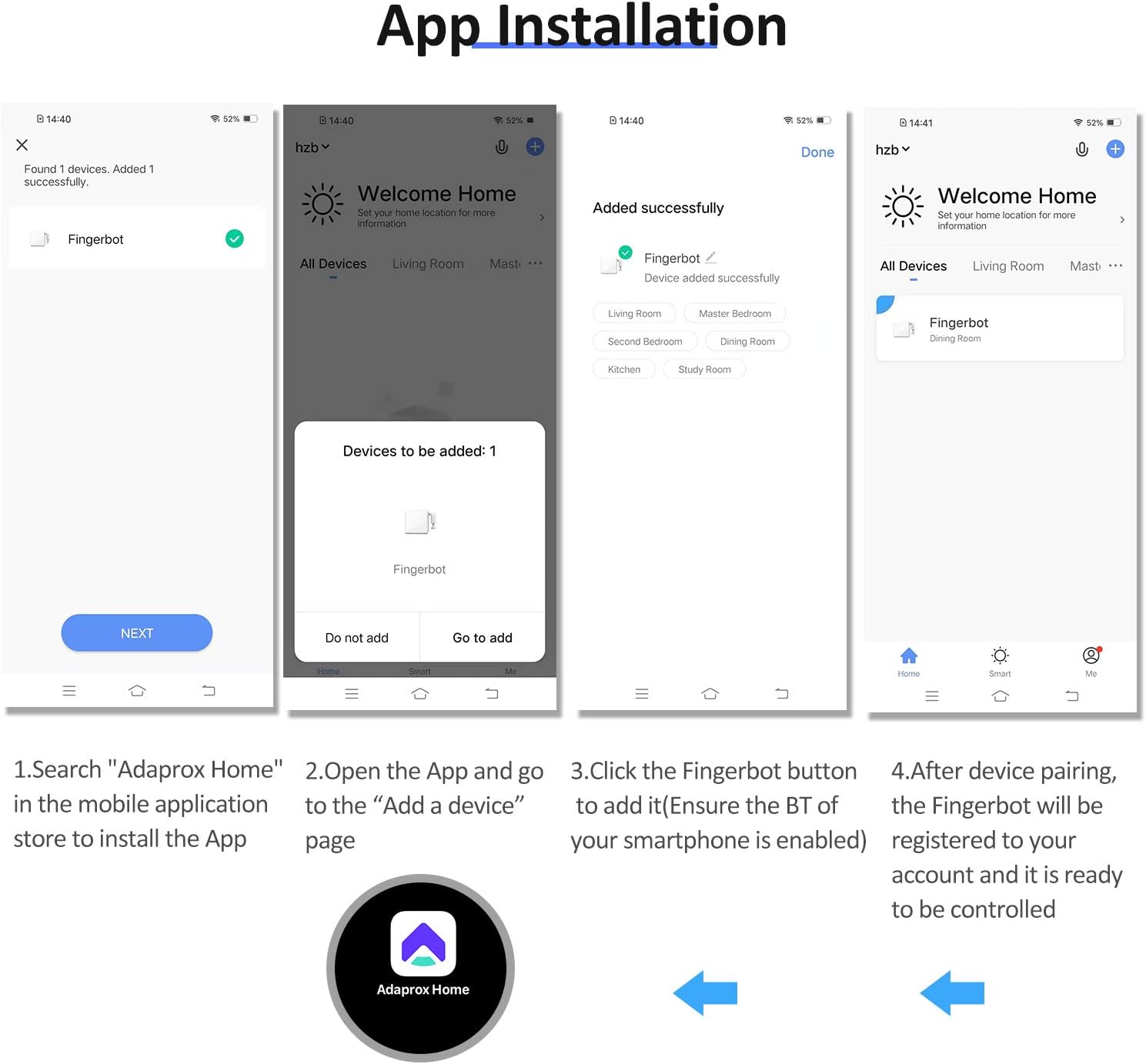 Mini Smart Robot Finger - Press Anything Remotely - Voice Command