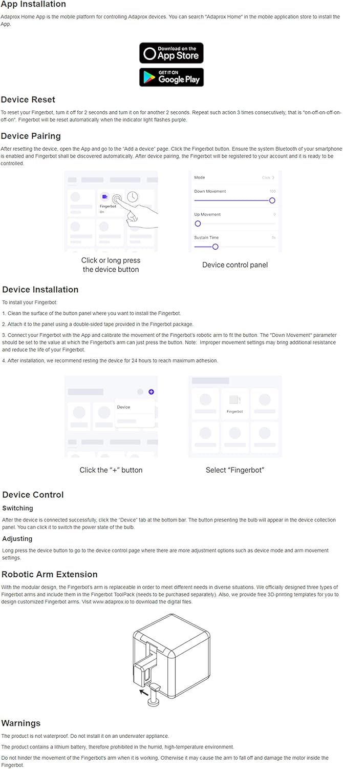 Mini Smart Robot Finger - Press Anything Remotely - Voice Command