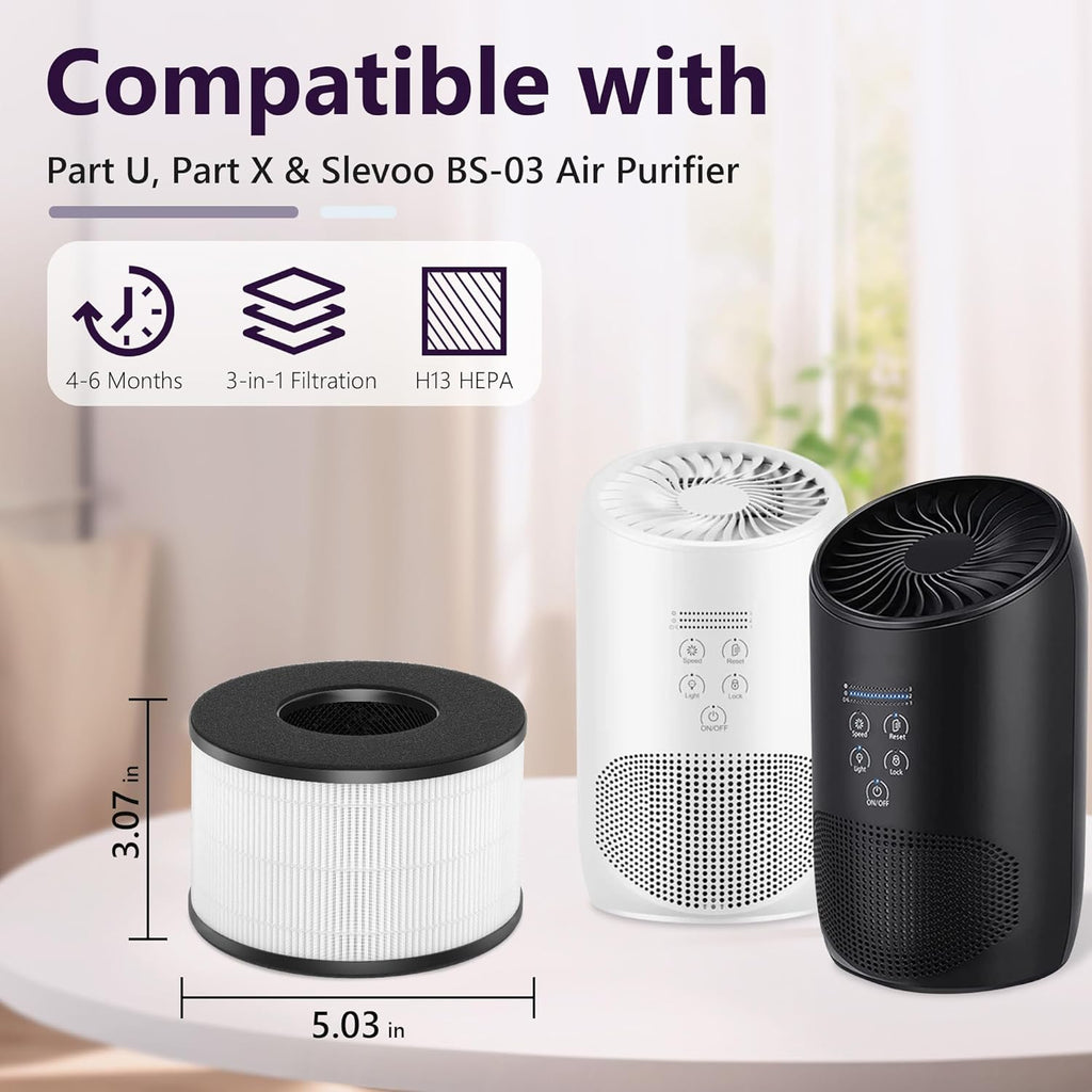 Slevoo - Air Purifier Filters - 4 Pack - Staff Pick