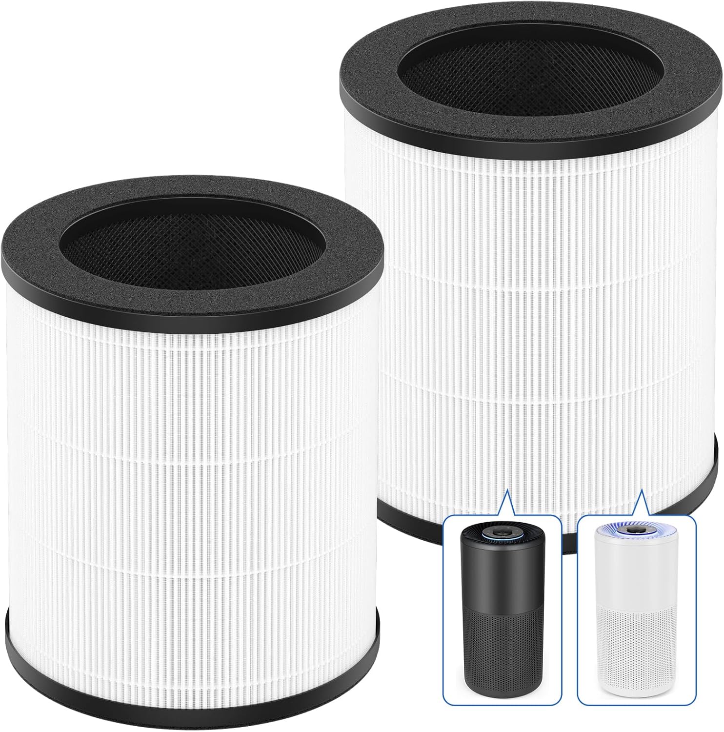 Slevoo - Large Air Purifier Filters - 2 Pack