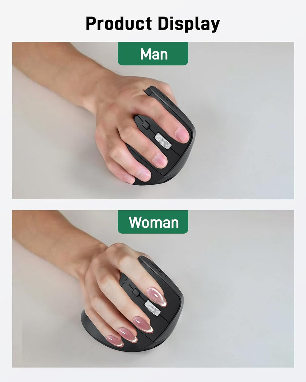 Acer - Wireless Ergonomic Vertical Mouse