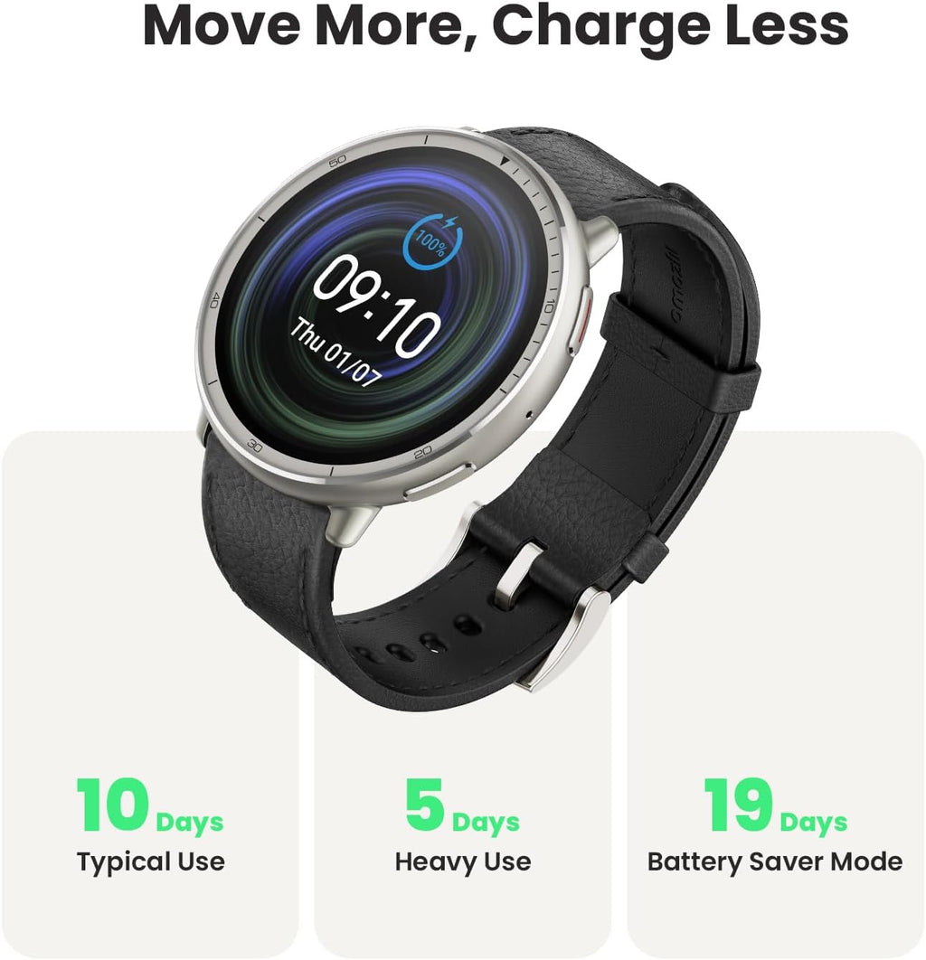 Amazfit Active 2 - ALEXA - PAI - Best Health Tracking 2025 - GPS + Calling/Texting - ROUND