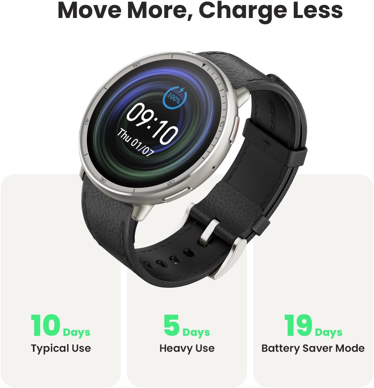 Amazfit Active 2 - ALEXA - PAI - Best Health Tracking 2025 - GPS + Calling/Texting - ROUND