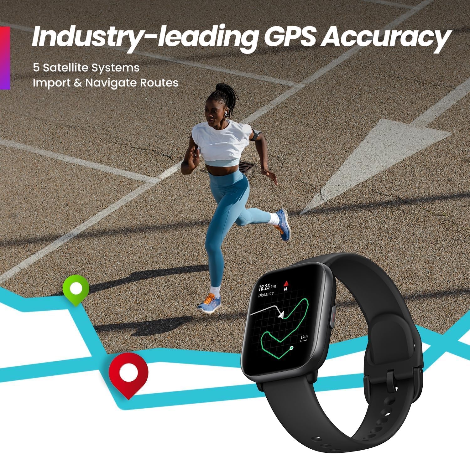 Amazfit Active - ALEXA - PAI - Best Health Tracking 2024 - GPS + Calling/Texting