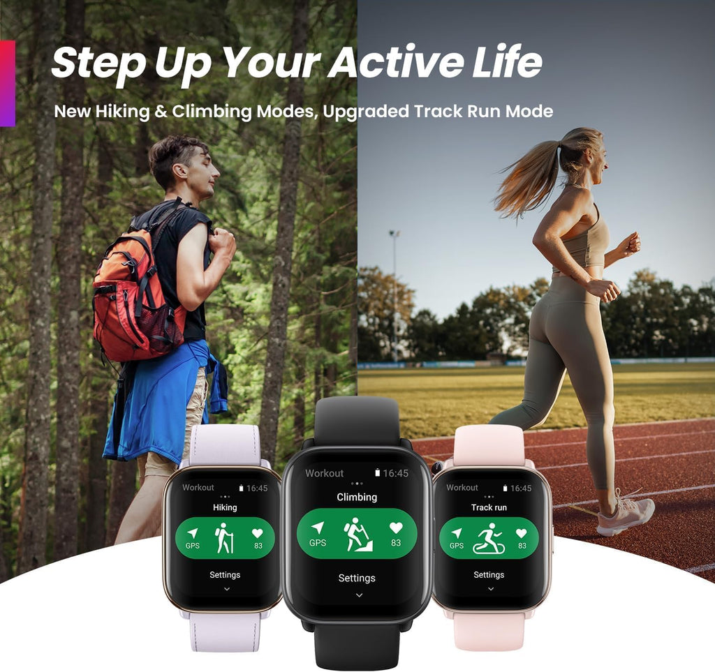 Amazfit Active - ALEXA - PAI - Best Health Tracking 2024 - GPS + Calling/Texting
