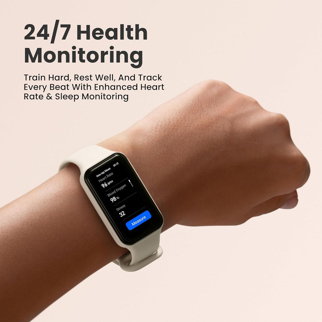 Amazfit Band 7 - ALEXA - Allergy Friendly - Best Health Tracking 2023 - NO METAL