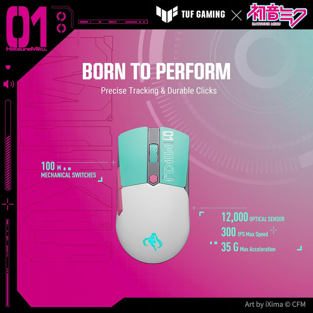 Asus x Hatsune Miku - RGB Gaming Mouse