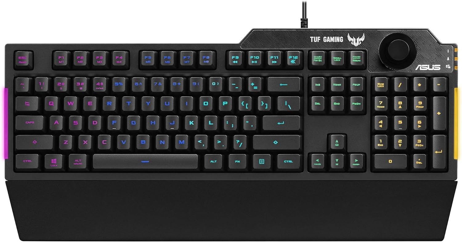 ASUS TUF - RGB Mechanical Gaming Keyboard - Knob