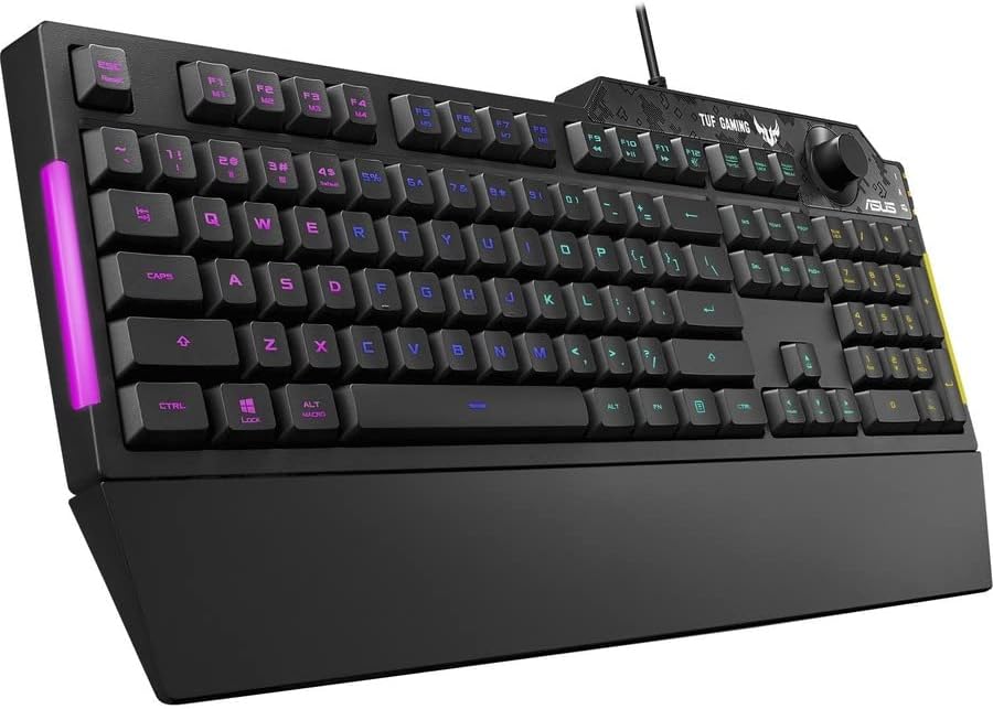 ASUS TUF - RGB Mechanical Gaming Keyboard - Knob