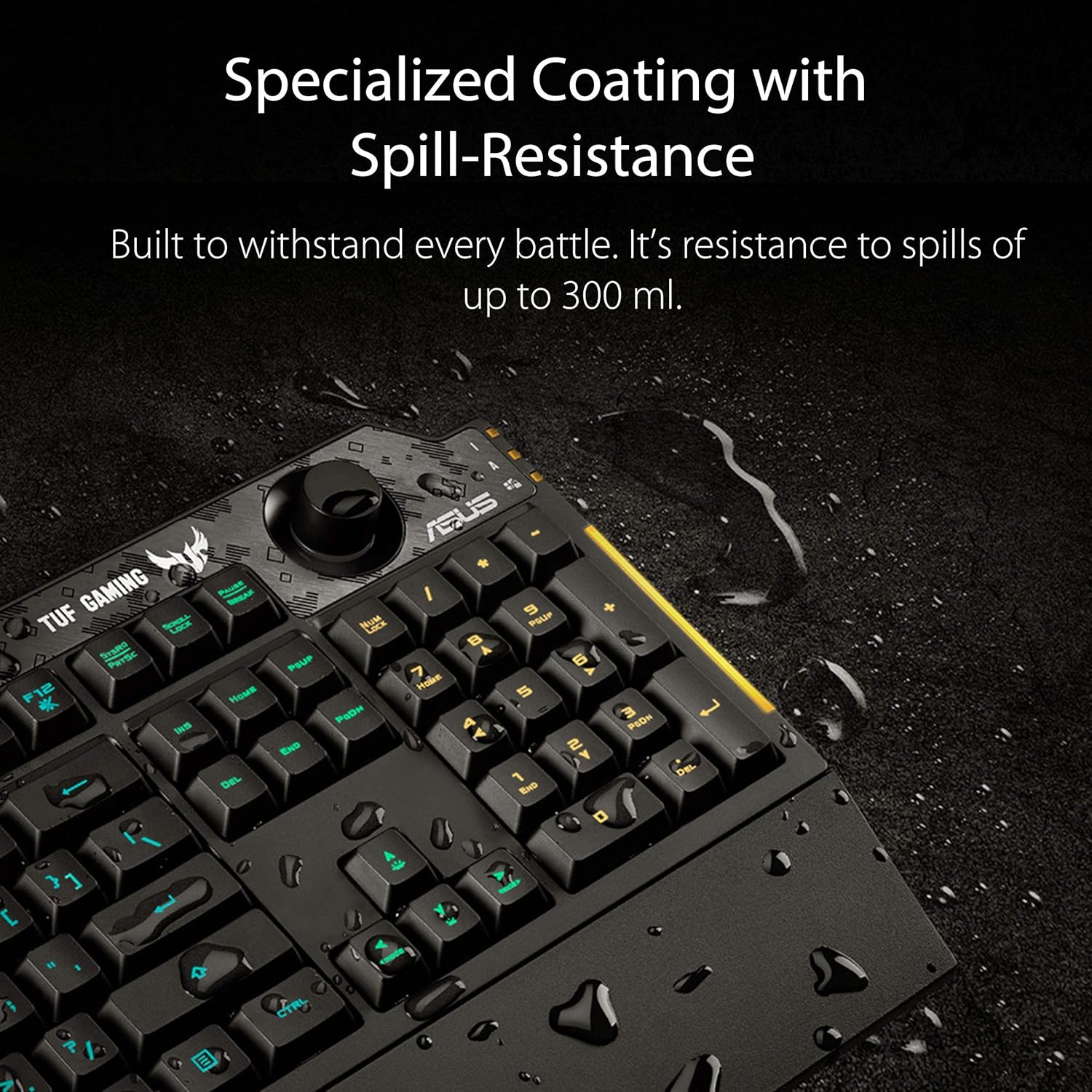 ASUS TUF - RGB Mechanical Gaming Keyboard - Knob