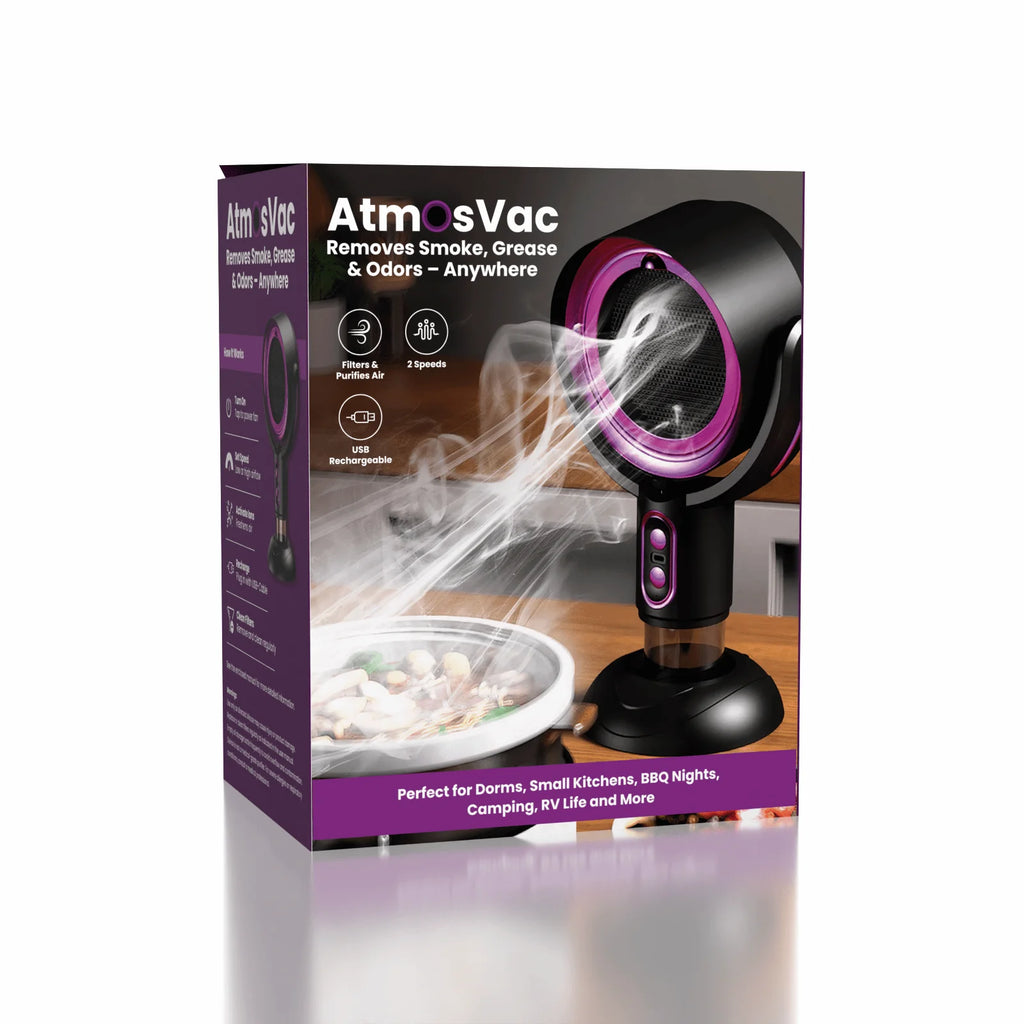 Atmos Vac - Portable Extractor Vent Fan for Kitchen Odors