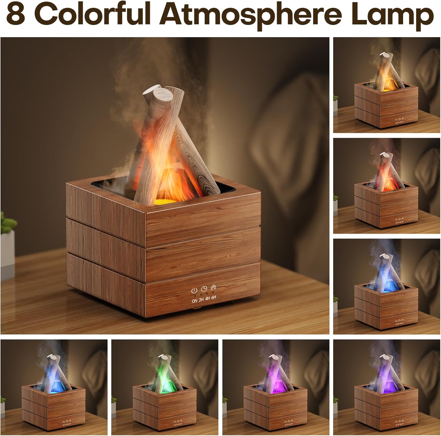 Bonfire - RGB Humidifier + Aroma Diffuser - REMOTE - 300 ML