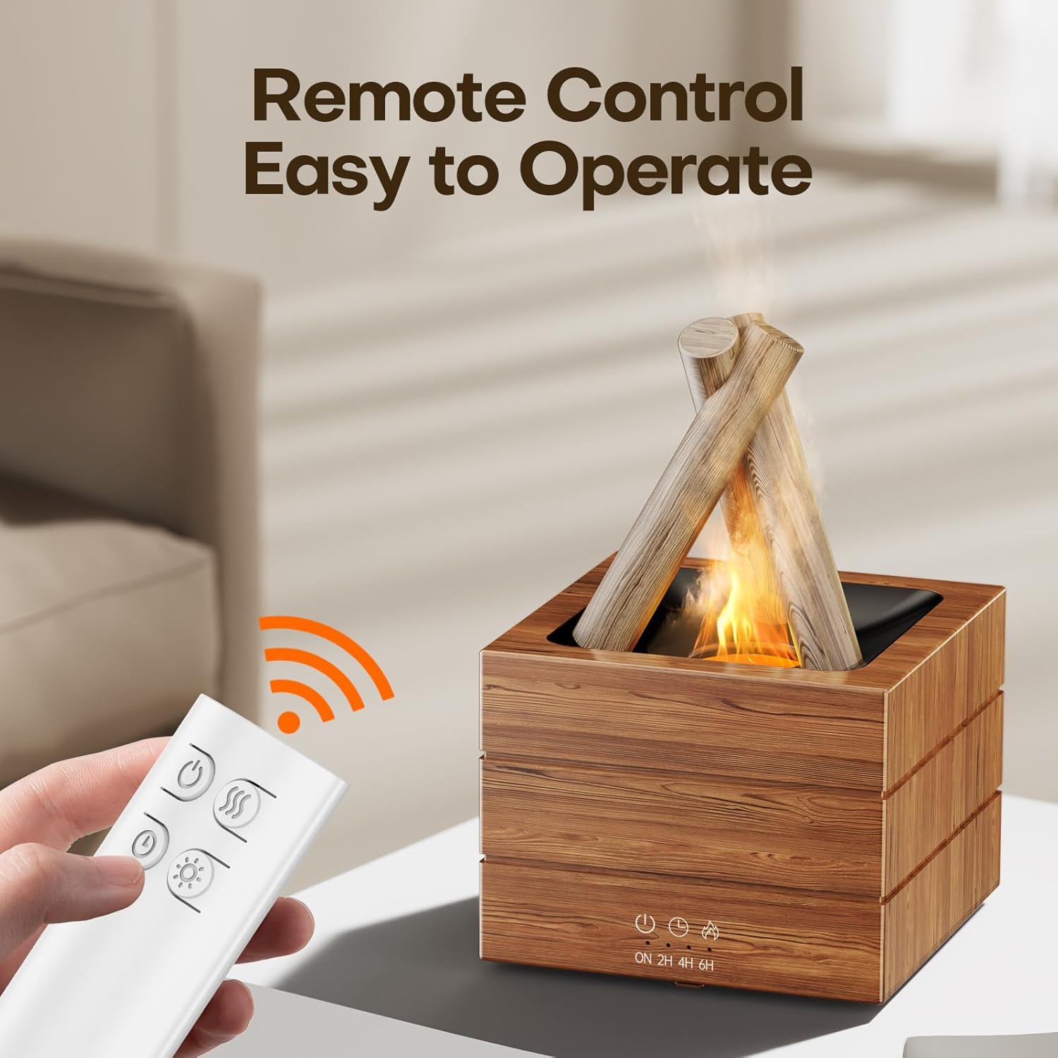 Bonfire - RGB Humidifier + Aroma Diffuser - REMOTE - 300 ML