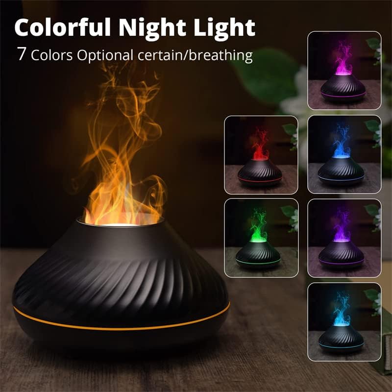 Kinscoter - Fire Bowl - RGB Flame Humidifier + Aroma Diffuser - 250 ML