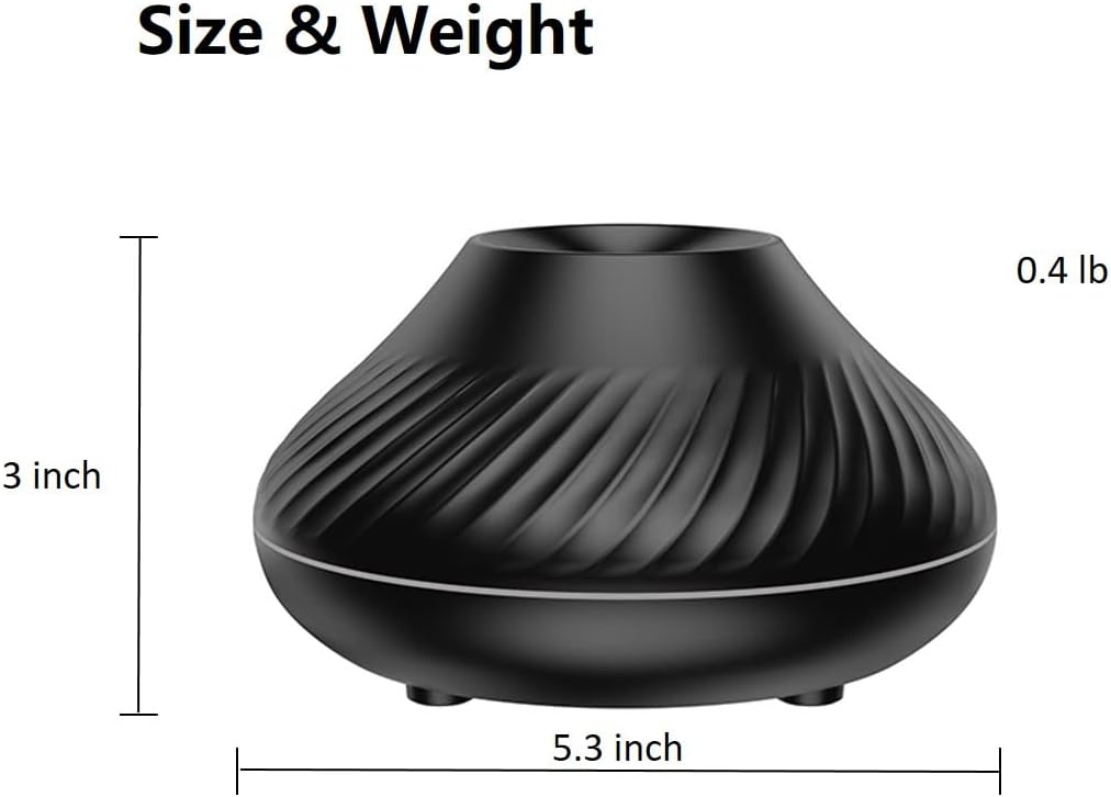 Kinscoter - Fire Bowl - RGB Flame Humidifier + Aroma Diffuser - 250 ML