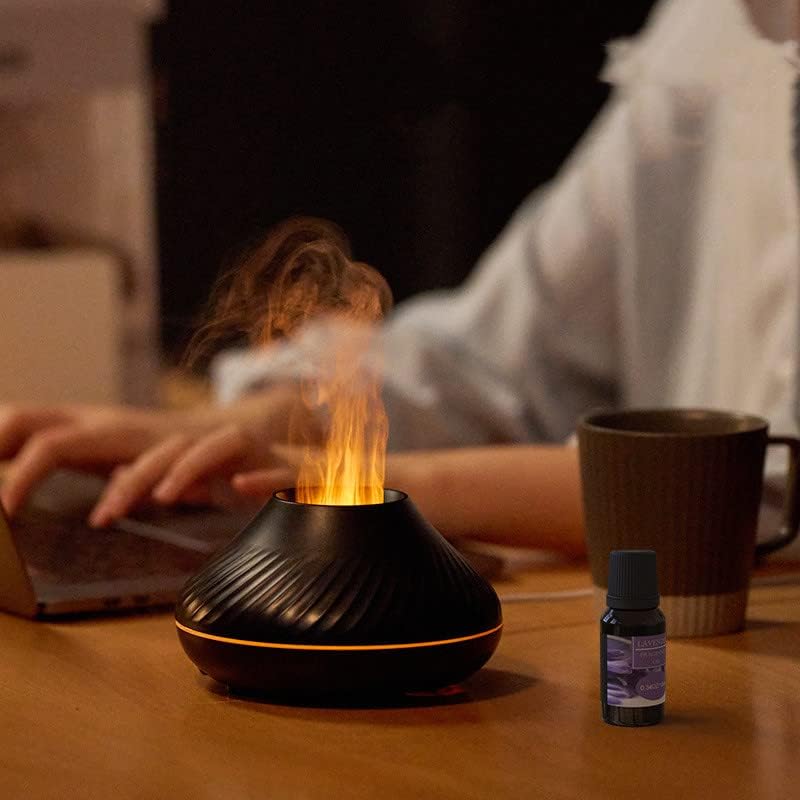 Kinscoter - Fire Bowl - RGB Flame Humidifier + Aroma Diffuser - 250 ML