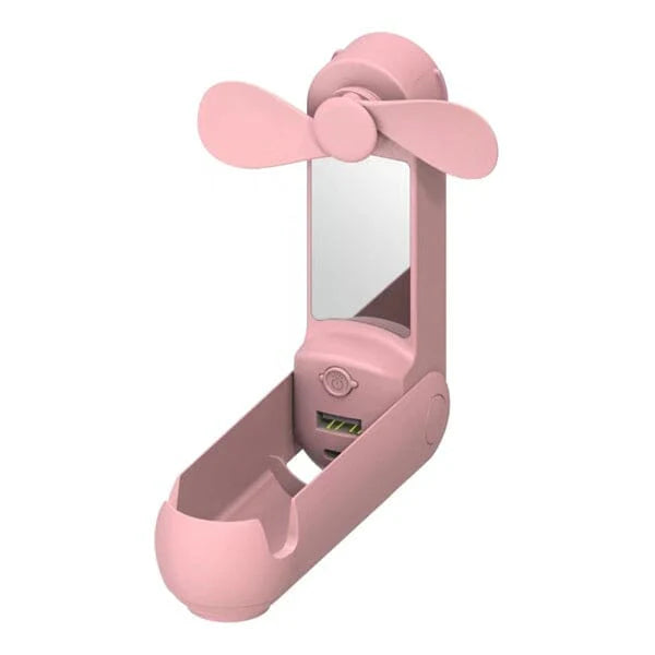 Cool Chill - Handeheld Mini Fan + Phone Stand + Mirror - 2 Colors