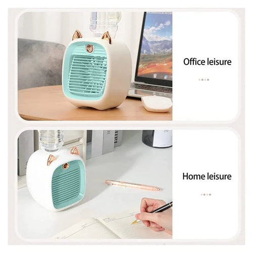 Cool Chill - Mini Cat Ear Misting Air Cooler - Fan