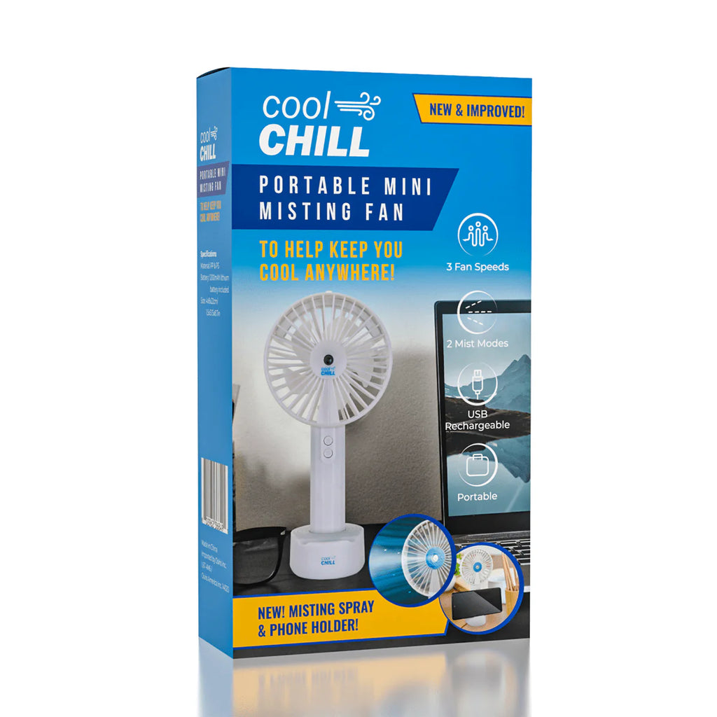 Cool Chill - Portable Misting Fan + Phone Stand