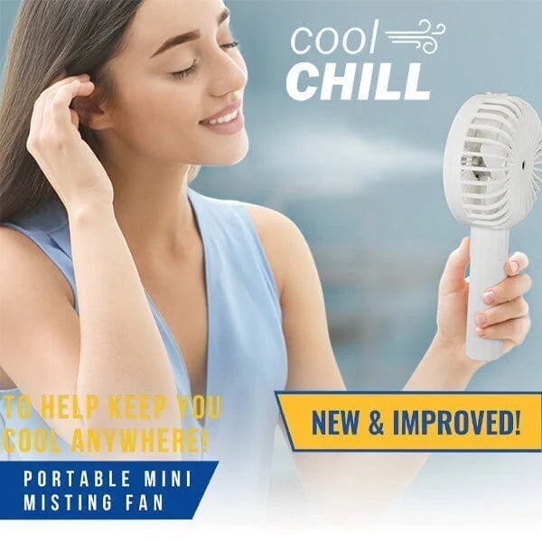 Cool Chill - Portable Misting Fan + Phone Stand