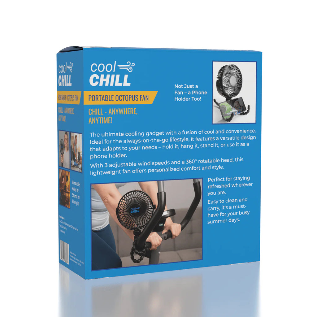 Cool Chill - Portable Octopus Fan + Phone Stand