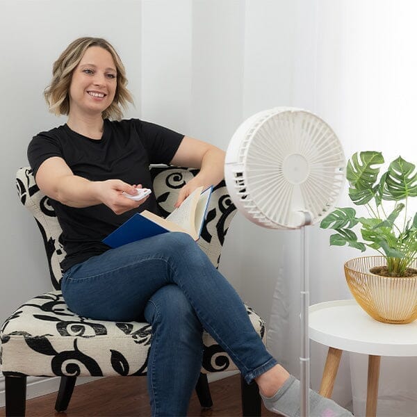 Cool Chill - Telescopic Rotating Misting Fan - Air Cooler