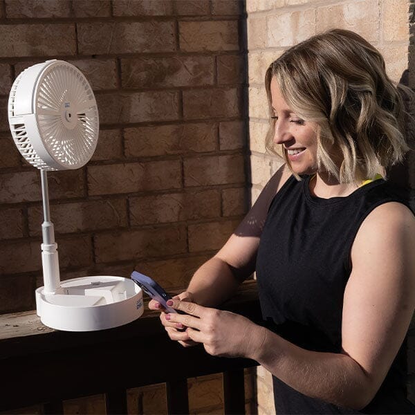 Cool Chill - Telescopic Rotating Misting Fan - Air Cooler