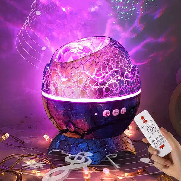 Starry Night - Dragon's Nest - Galaxy Egg Projector and Speaker - RGB LED - Remote