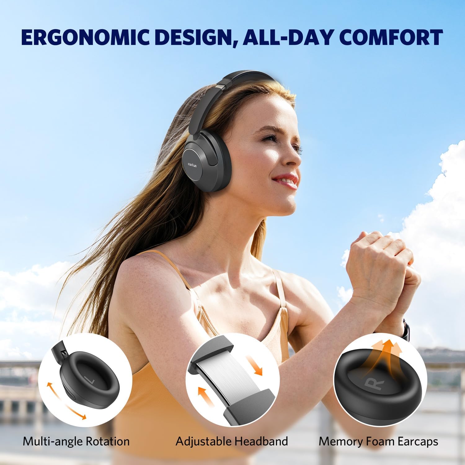 Earfun Wave PRO - Wireless Headphones - Best Sound Under $200 - 2024