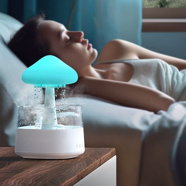 Esencia Serene Mist - Large Rain Cloud / Mushroom - RGB Humidifier + Aroma Diffuser - REMOTE - 800 ML