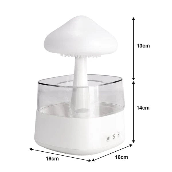 Esencia Serene Mist - Large Rain Cloud / Mushroom - RGB Humidifier + Aroma Diffuser - REMOTE - 800 ML