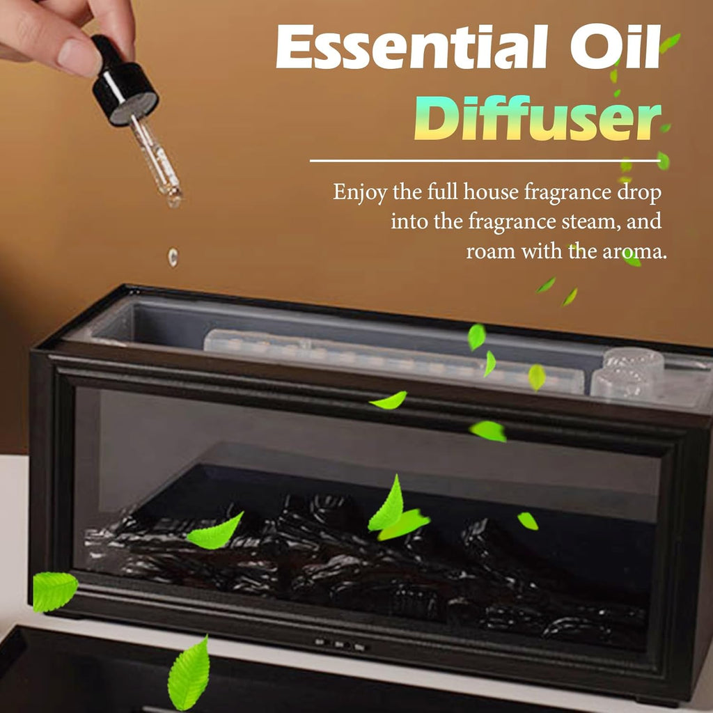 Esencia Tranquil Flame - Mini Fireplace - RGB Humidifier + Aroma Diffuser - REMOTE - 300 ML