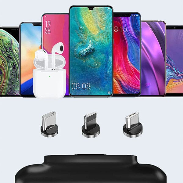 Gear Waves - Mini Magnetic 3 in 1 Portable Power Bank - 3000 mAh