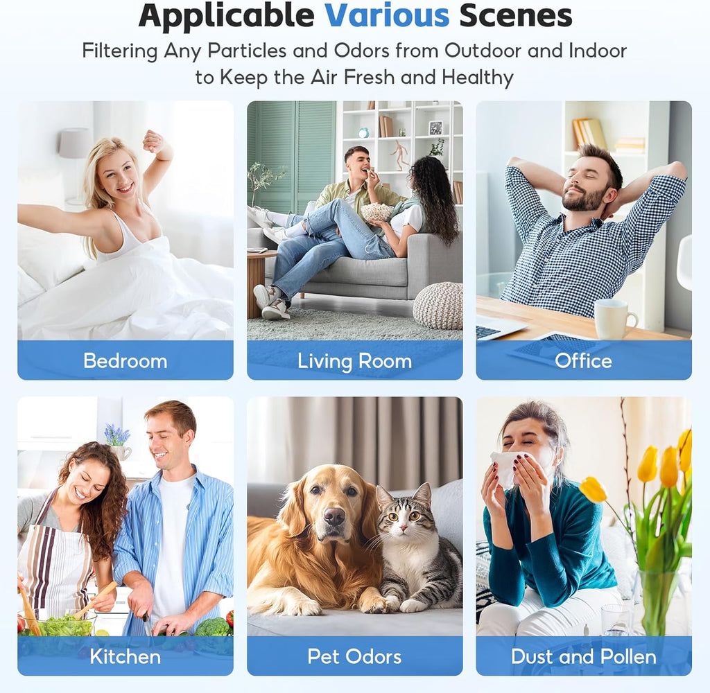 Generic - Govee Smart Air Purifier (1162 ft)- H13 HEPA Filter - 2 Pack