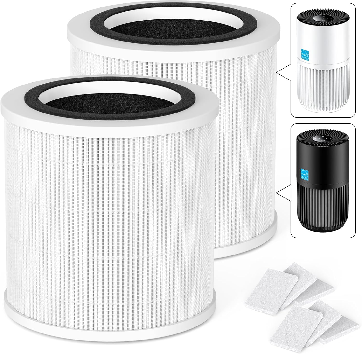 Generic - Govee Mini Smart Air Purifier - HEPA H13 Filters - 2 Pack