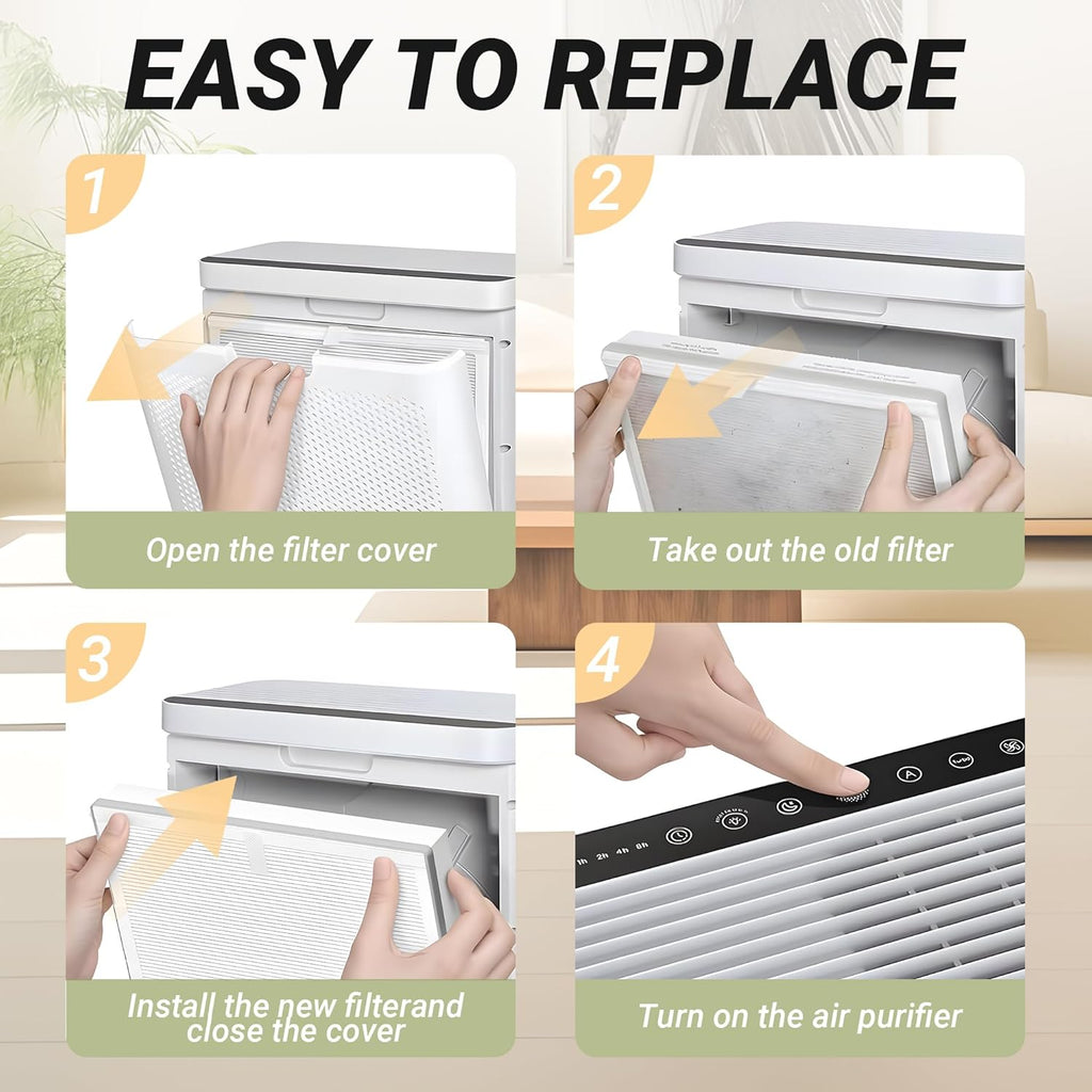 Generic - Govee Smart Air Purifier - HEPA H13 Filters - 2 Pack