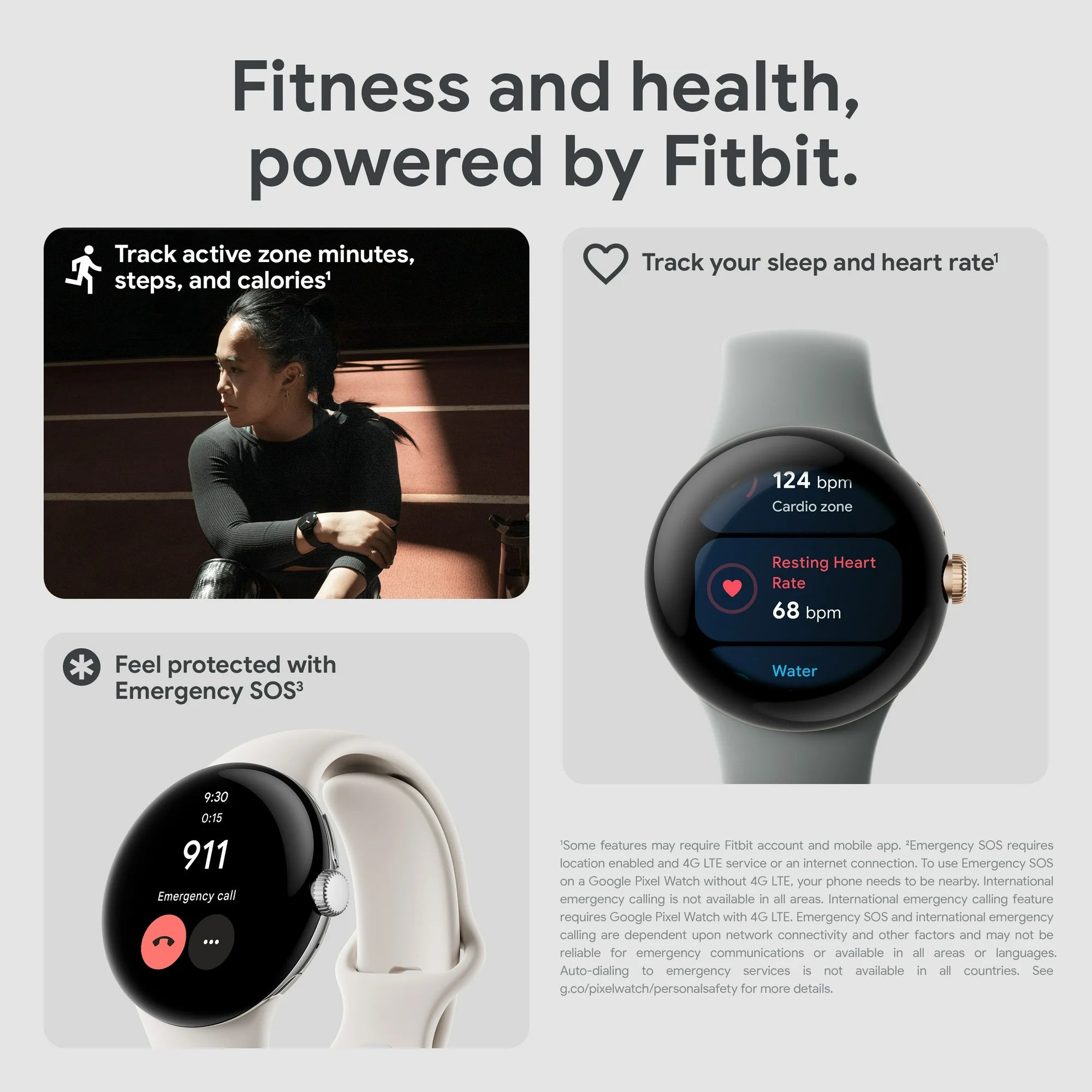 Google Pixel Watch 1 - Health By Fitbit - Chip by Samsung - Wear OS By Google - 2 Day Battery