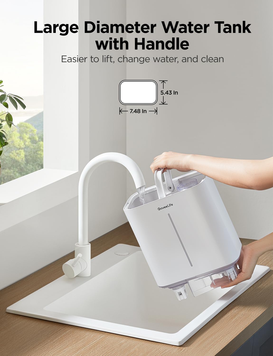 Govee - Smart Humidifier - ALEXA + GOOGLE HOME - APP - 4.5 L (4500 ML)